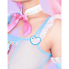 Blue Mesh Fairy - Kei Maid Cosplay Set with Matching Undergarments - Cosparty