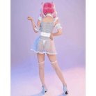 Blue Mesh Fairy - Kei Maid Cosplay Set with Matching Undergarments - Cosparty