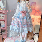 Blue or Pink Baby Teddy Bear Lolita Dress for Little Princesses - Cosparty