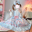 Blue or Pink Baby Teddy Bear Lolita Dress for Little Princesses - Cosparty