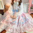 Blue or Pink Baby Teddy Bear Lolita Dress for Little Princesses - Cosparty