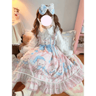 Blue or Pink Baby Teddy Bear Lolita Dress for Little Princesses - Cosparty