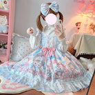 Blue or Pink Baby Teddy Bear Lolita Dress for Little Princesses - Dress