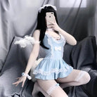 Blue Ruffled Lolita Maid Dress for Pastel Cuties - Cosparty