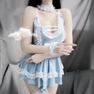 Blue Ruffled Lolita Maid Dress for Pastel Cuties - Cosparty