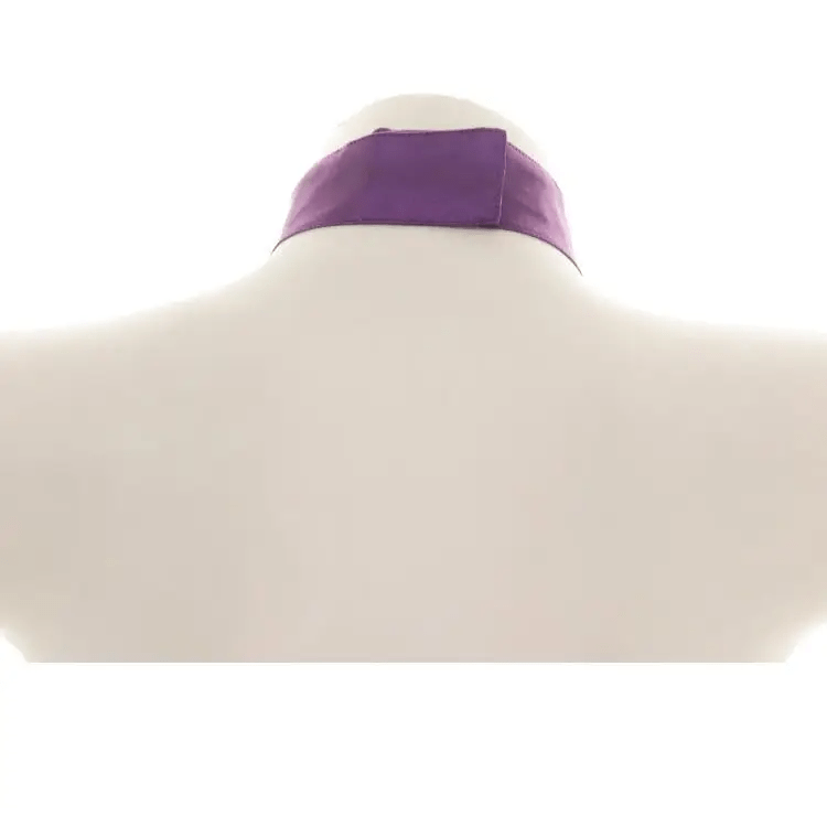 Bold Black and Purple Halloween Chokers with Pumpkins and Bat Wings - Cosparty