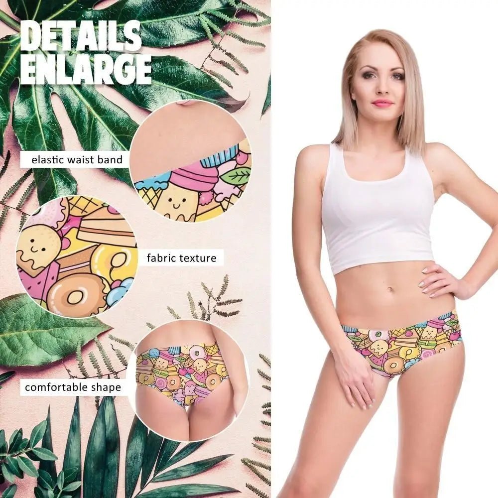 Bright Rainbow Kawaii Candy Panties for Cute and Adorable Vibes - Cosparty