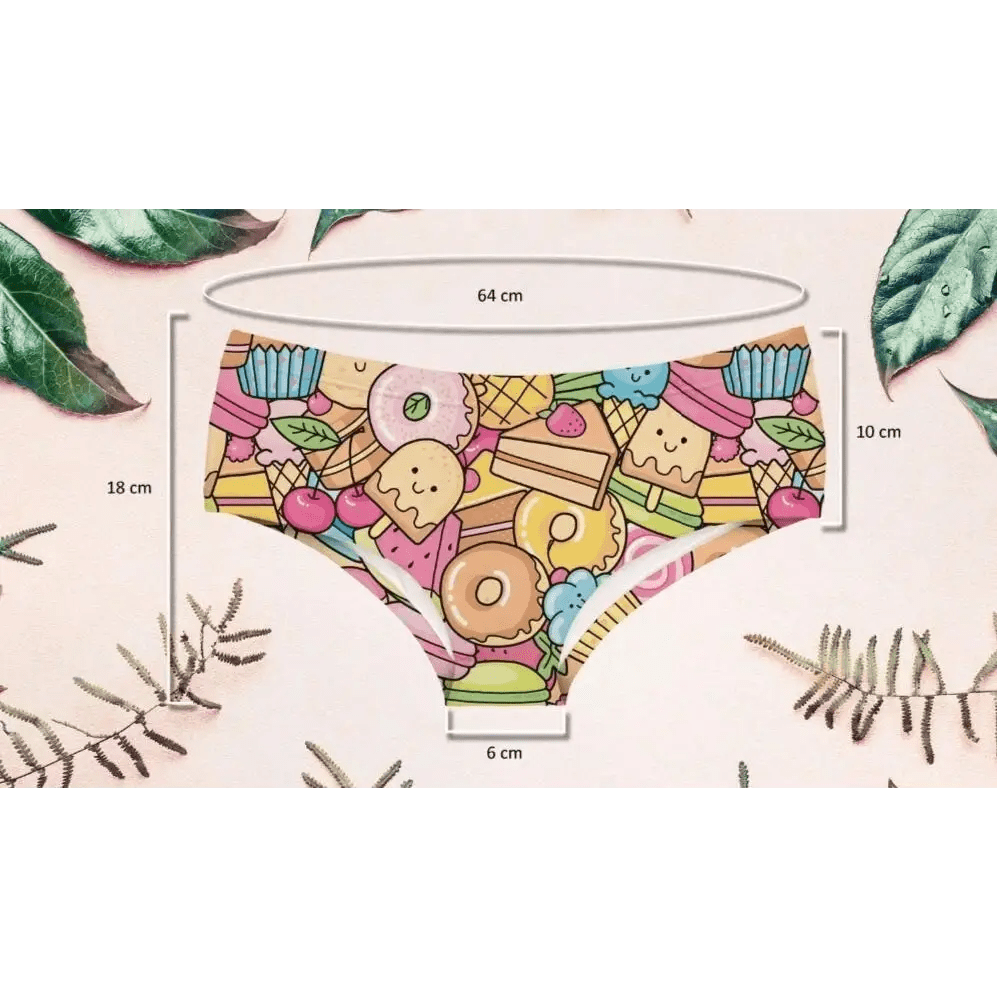 Bright Rainbow Kawaii Candy Panties for Cute and Adorable Vibes - Cosparty