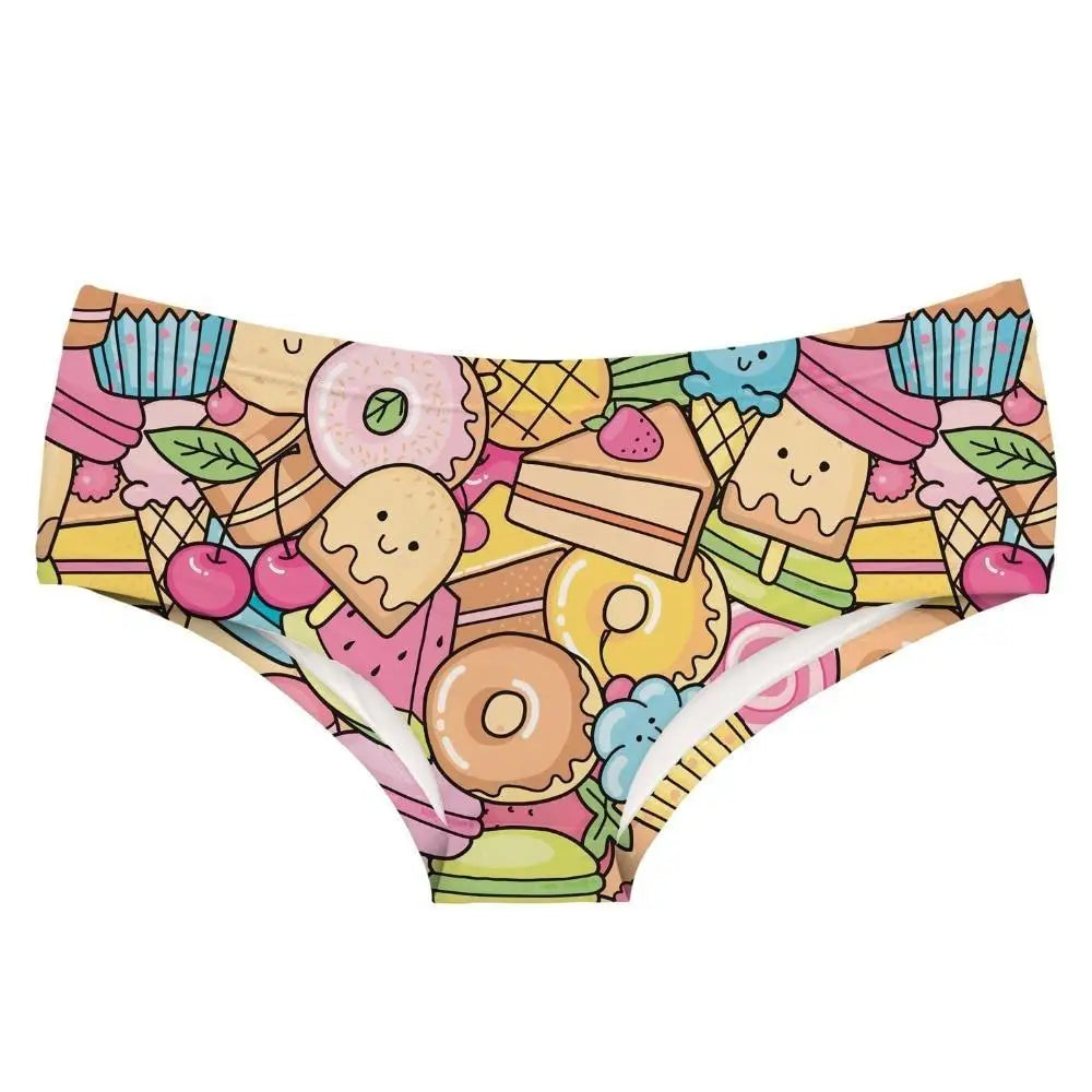 Bright Rainbow Kawaii Candy Panties for Cute and Adorable Vibes - underwear