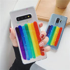 Bright Rainbow Pride Geometric Case for Samsung Note Products In Stock - phone case