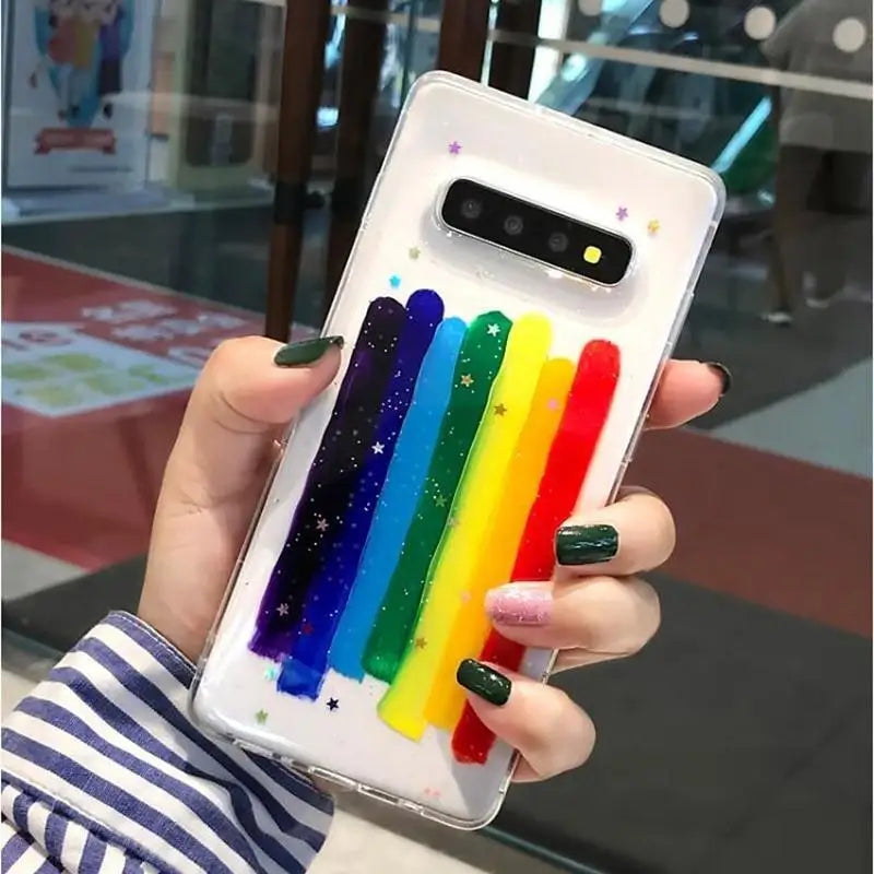 Bright Rainbow Pride Geometric Case for Samsung Note Products In Stock - phone case