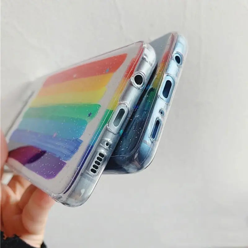 Bright Rainbow Pride Geometric Case for Samsung Note Products In Stock - phone case