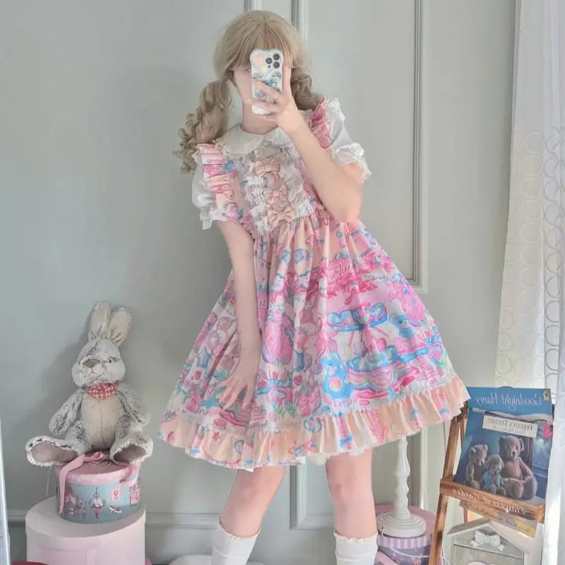 Bubblegum Lolita Dress 92cm Bust for Kawaii Birthday Parties - dress