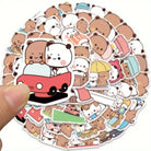 Bubu Sticker Set with 50 Unique Designs of Dudu and Bubu Characters - Cosparty