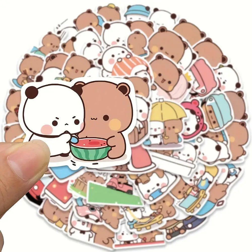 Bubu Sticker Set with 50 Unique Designs of Dudu and Bubu Characters - Cosparty