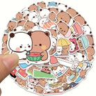 Bubu Sticker Set with 50 Unique Designs of Dudu and Bubu Characters - Cosparty