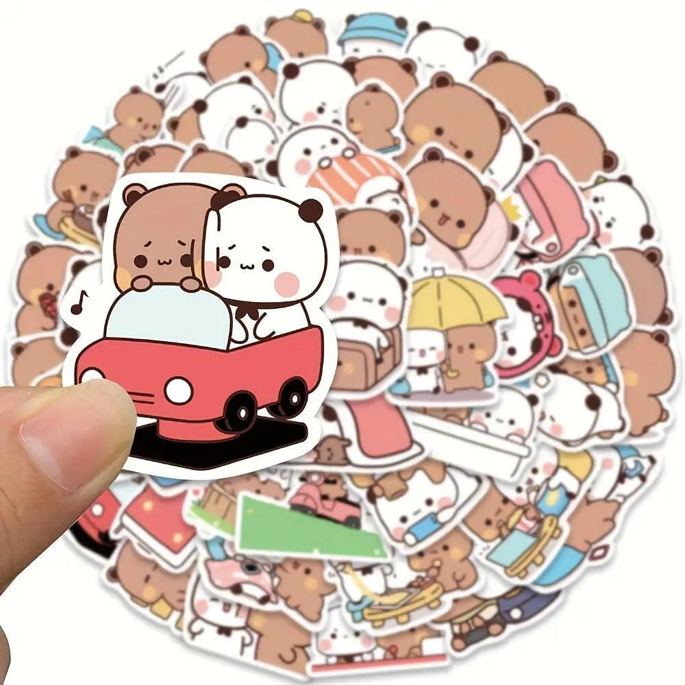 Bubu Sticker Set with 50 Unique Designs of Dudu and Bubu Characters - Cosparty