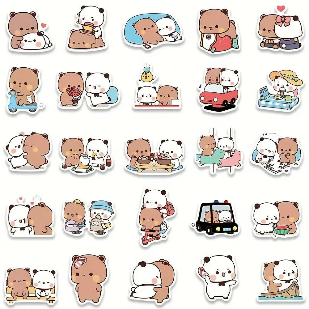 Bubu Sticker Set with 50 Unique Designs of Dudu and Bubu Characters - 50pcs/pack