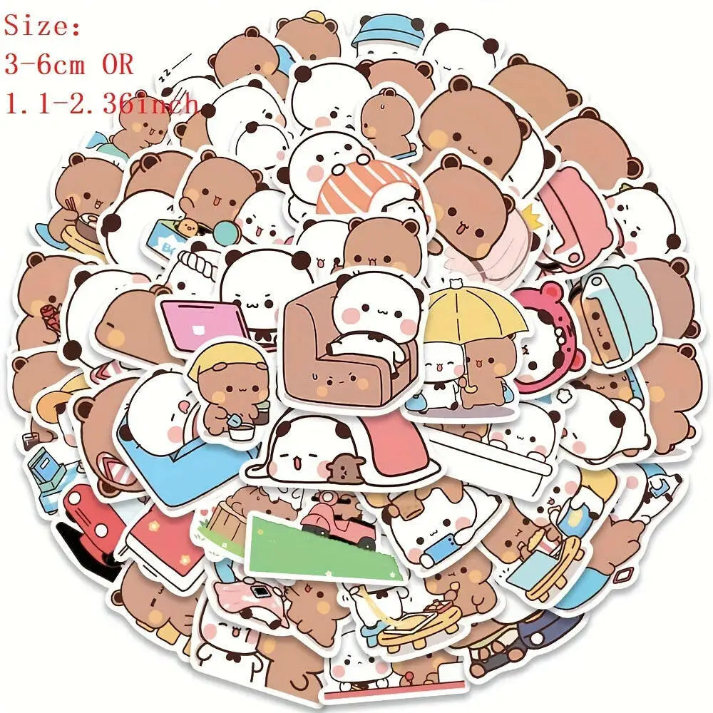 Bubu Sticker Set with 50 Unique Designs of Dudu and Bubu Characters - 50pcs/pack