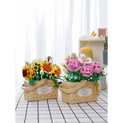 Building Block Flower Basket Planter Set for Indoor Gardens - storage