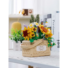 Building Block Flower Basket Planter Set for Indoor Gardens - storage