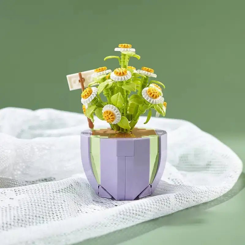 Building Block Flower Planter Set for Indoor Garden Oasis - Cosparty