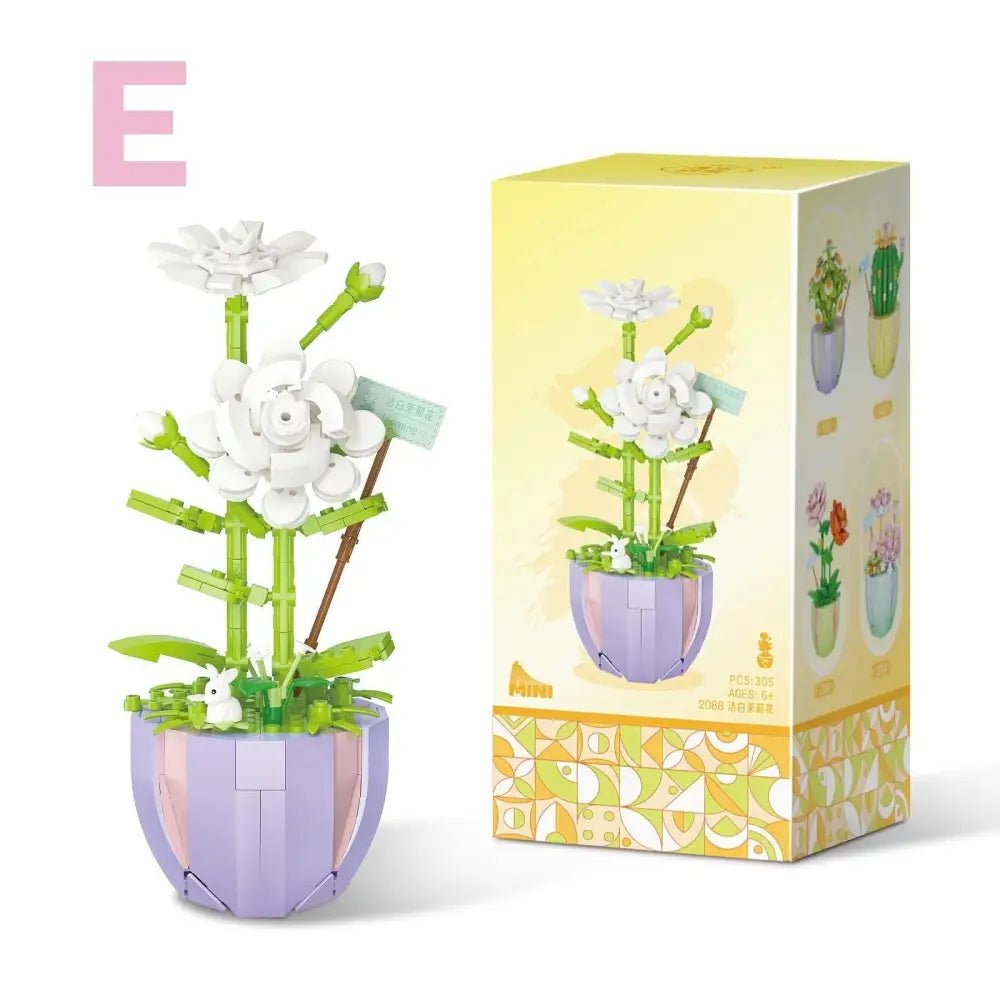 Building Block Flower Planter Set for Indoor Garden Oasis - Cosparty