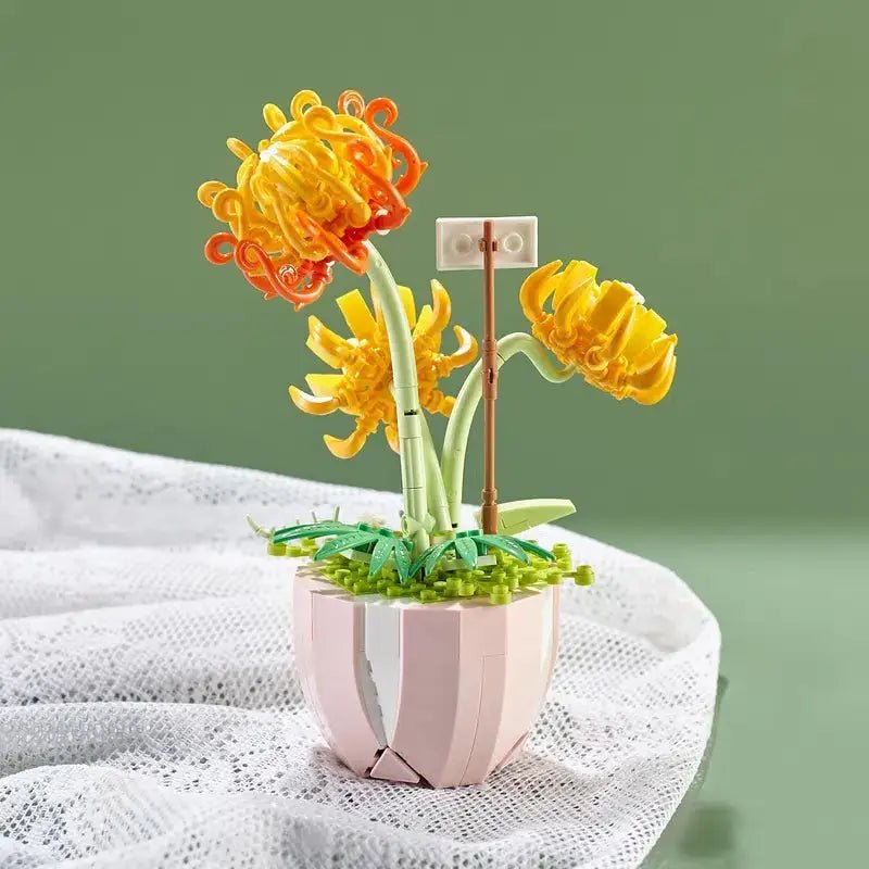 Building Block Flower Planter Set for Indoor Garden Oasis - Cosparty