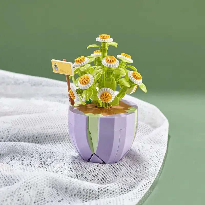 Building Block Flower Planter Set for Indoor Garden Oasis - Cosparty