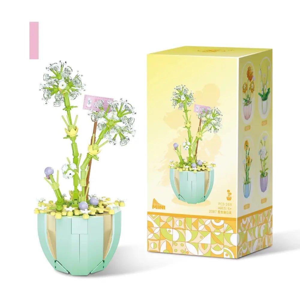 Building Block Flower Planter Set for Indoor Garden Oasis - Cosparty