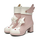 Bunny Booties with Wings for Magical Girl and Lolita Fashion - Cosparty