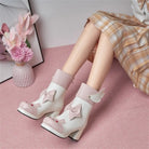 Bunny Booties with Wings for Magical Girl and Lolita Fashion - boots