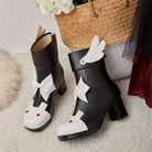 Bunny Booties with Wings for Magical Girl and Lolita Fashion - boots