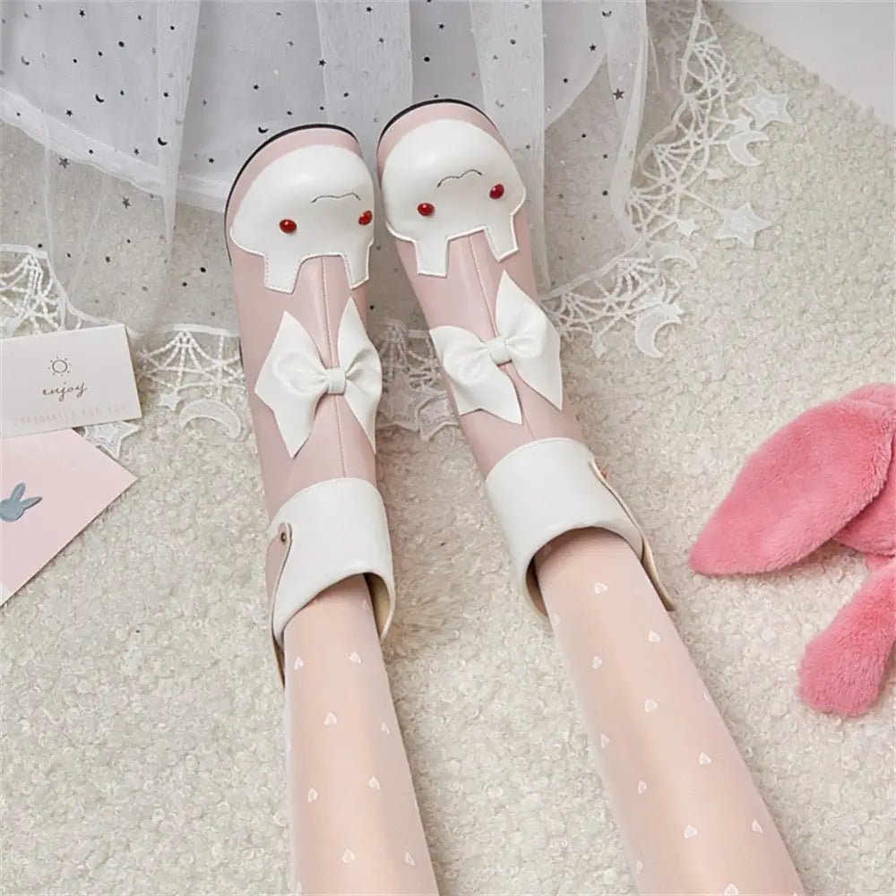 Bunny Booties with Wings for Magical Girl and Lolita Fashion - Cosparty