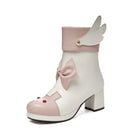 Bunny Booties with Wings for Magical Girl and Lolita Fashion - boots