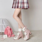 Bunny Booties with Wings for Magical Girl and Lolita Fashion - boots