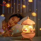 Bunny Carousel Projector Night Light for a Magical Nursery Atmosphere - lighting