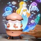 Bunny Carousel Projector Night Light for a Magical Nursery Atmosphere - Cosparty