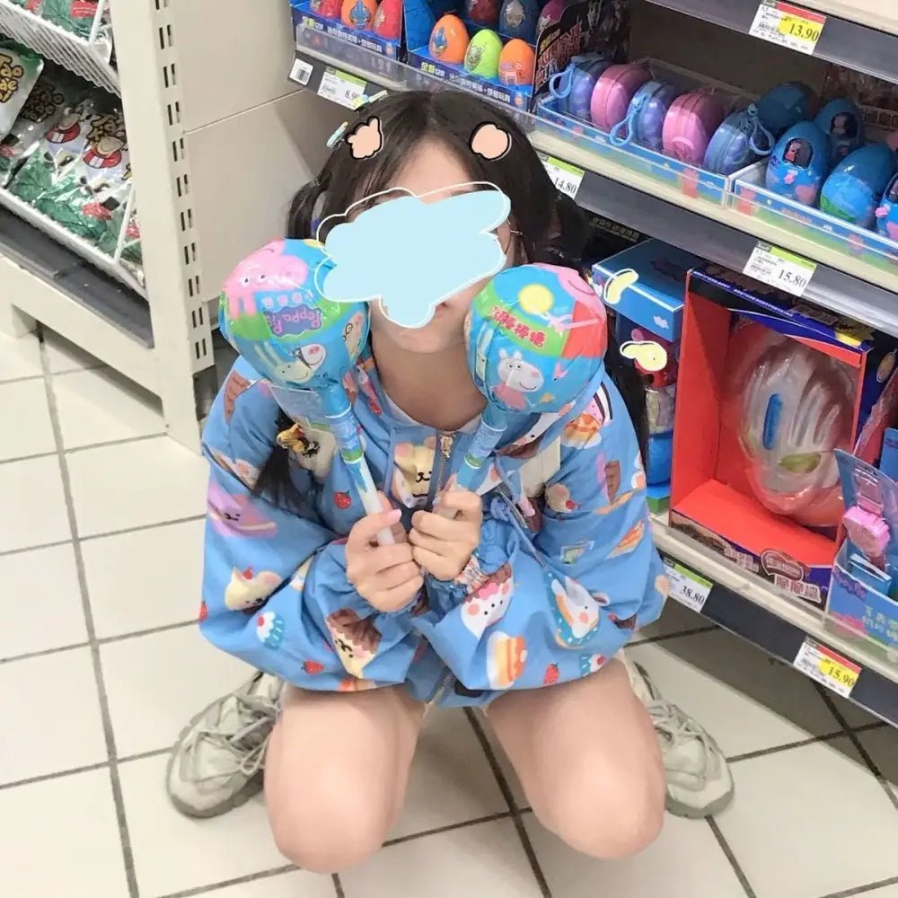 Bunny Inspired Windbreaker Coat for Cold Winter Days - Cosparty