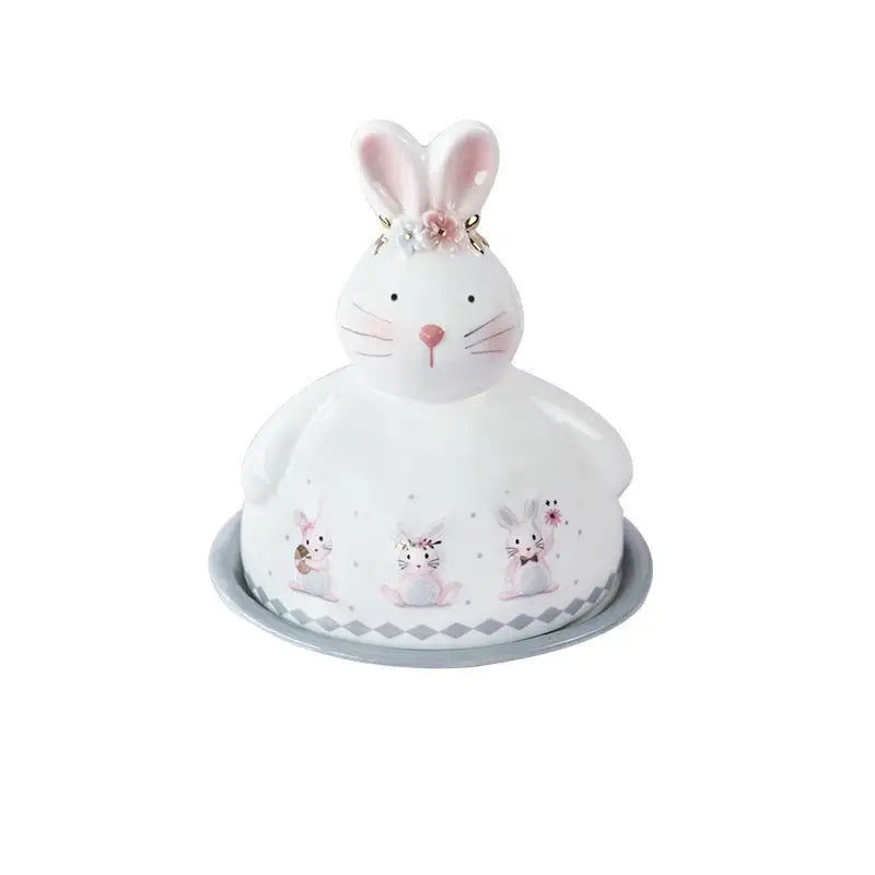 Bunny sweet tea party set - bunny - rabbit - ceramic - easter - kettle