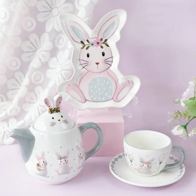 Bunny Sweet Tea Party Set for Whimsical Tea Celebrations - tea set