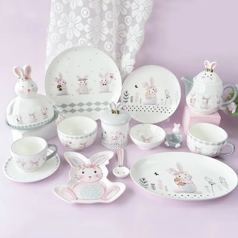 Bunny Sweet Tea Party Set for Whimsical Tea Celebrations - Cosparty