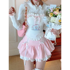 Bunny Tea Party Halter Top for Kawaii and Fairycore Lovers - M - top