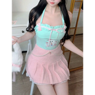 Bunny Tea Party Halter Top for Kawaii and Fairycore Lovers - XL - top