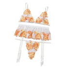 Butterfly Back Bralette with Lace and Silk Ribbon Lingerie Piece - Cosparty