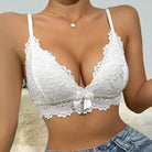 Butterfly Back Bralette with Lace and Silk Ribbon Lingerie Piece - Cosparty