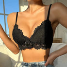 Butterfly Back Bralette with Lace and Silk Ribbon Lingerie Piece - Cosparty