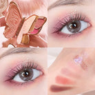 Butterfly Wing Glittering Make-Up Palette for Your Vanity Display - eyeshadow