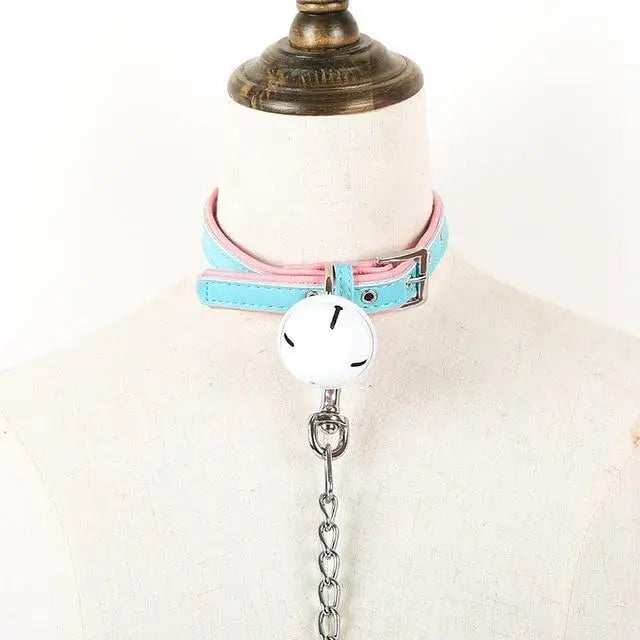 Candy Color Kitten Bell Collars for Cosparty Fun - collar