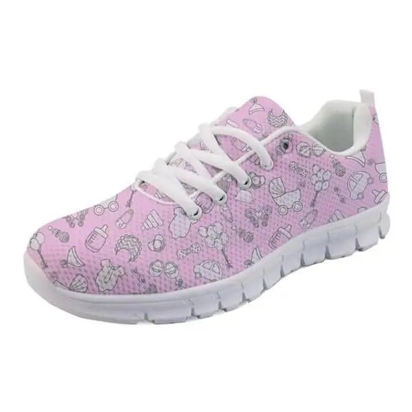 Candy Colored Baby Print Running Shoes in Pink Instock - Cosparty